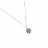 s925 sterling silver three-second heart-touching necklace, a light luxury and niche design for women's collarbone chain, a Valentine's Day gift manufacturer for your girlfriend Specification image